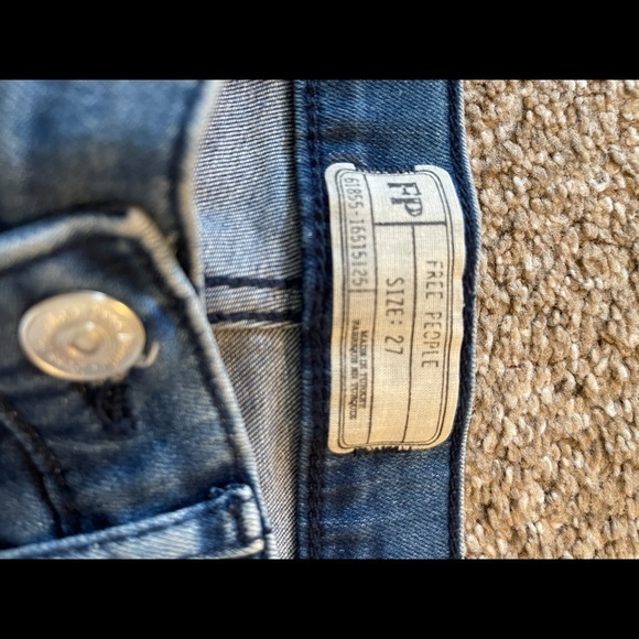 Free People ripped kness high rise skinny jeans 27 - Picture 11 of 11